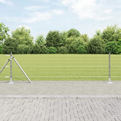 Euro plot s 7 sloupky s přírubou 0,4 x 10 m ocel pozinkovaná