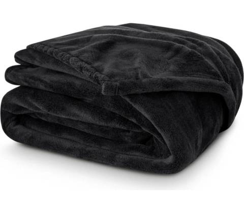 Carbotex polyester čierna Deka 150x200