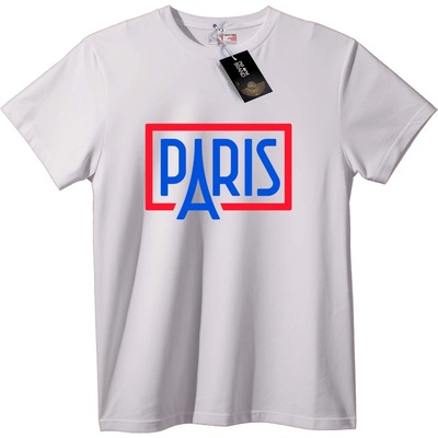 NOONEBRAND Тениска Paris градско лого - 2XL, Black