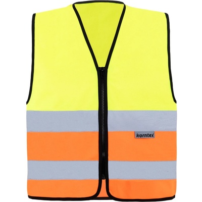 Korntex vesta RX217 Cologne se zipem reflexní hi vis yell