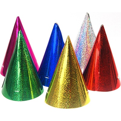 PartyDeco Párty čepička holografická červená 1ks – Hledejceny.cz