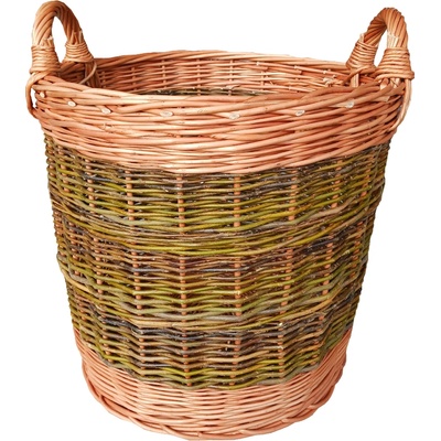 HRADIL Proutěný koš na dřevo a slámu kulatý 50 x 55 cm přírodní – Zboží Mobilmania