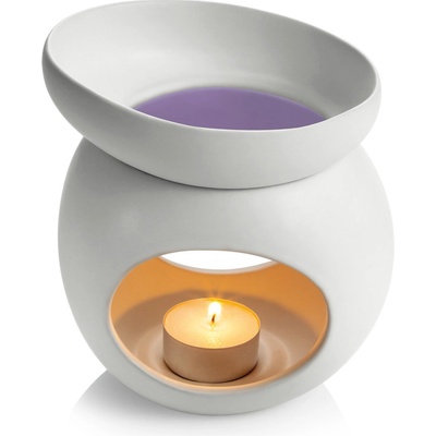 Fancy Home Aroma lampa pro vonný vosk bílá