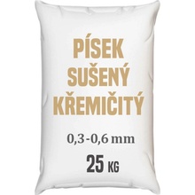 Distripark Písek sušený křemičitý frakce 0,3 0,6 mm 25 kg