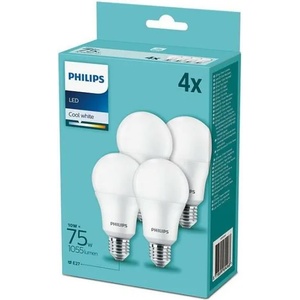 Philips A60 E27 10W 4000K 4x (P4399)