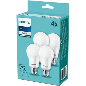 Image 1 of Philips A60 E27 10W 4000K 4x (P4399)