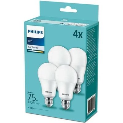 К-кт 4 бр. LED крушки Philips A60 E27/10W/230V 4000K (P4399)