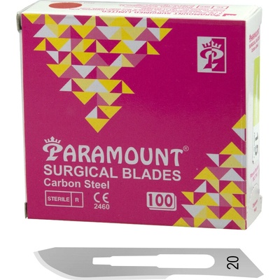 PARAMOUNT Skalpelové čepieľky č. 20 - 100ks