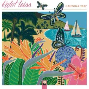 Flame Tree Publishing Kate Heiss Wall Calendar 2027 (Art Calendar) | WALL