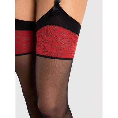 Fiore Dámské punčochy Scarlett O 4058 20 DEN black-red