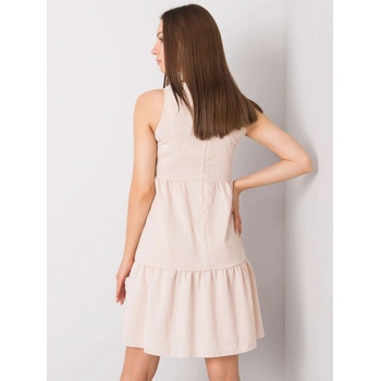 Dámske šaty s riasením WN-SK-V103-1.05 beige