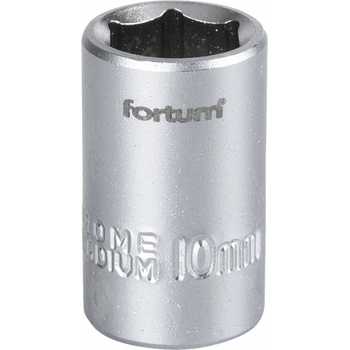 FORTUM Hlavica nástrčná, 10mm, 1/4”