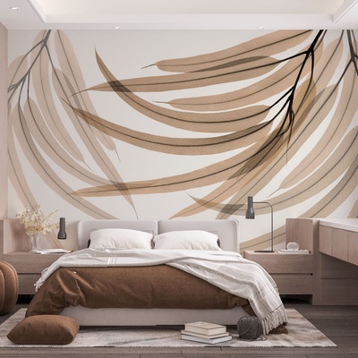 Decono Фототапет Бежови Тропически Листа