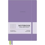 Shkolyaryk Publishing House Genius A5 96 Sheets Hardcover Faux Leather Cover Violet Lined Notebook (A5-7124L)