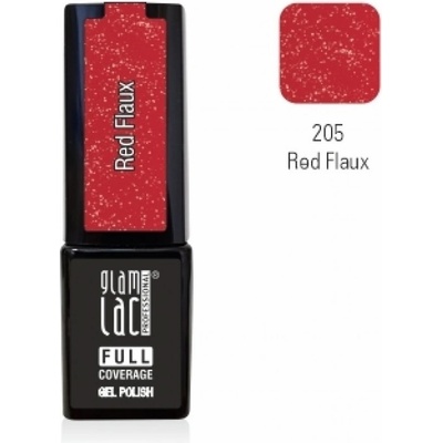 GlamLac Gel lak červený 205 Red Flaux 6 ml
