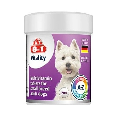 8 in 1 Pet Products Vitality Multivitamin 8in1 for Small Breeds 70 tbl