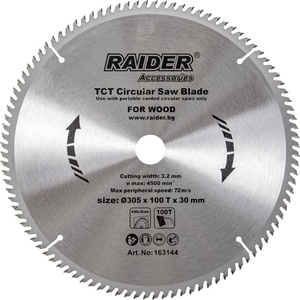 Raider Диск за циркуляр за дърво ø305x100Tx30mm (0163144)