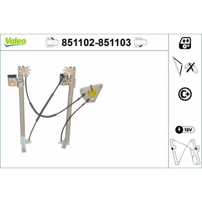 Zvedací zařízení oken VALEO 851102