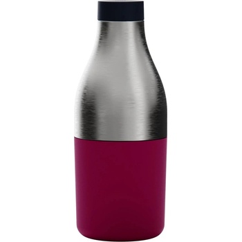 Trebonn Термо бутилка с вградена кутия за храна Trebonn Food&Hydrate 2 1622108, 450/520 мл, Неръждаема стомана, Лилав/Инокс (Food&Hydrate 2 1622108)