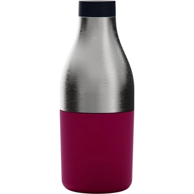 Trebonn Термо бутилка с вградена кутия за храна Trebonn Food&Hydrate 2 1622108, 450/520 мл, Неръждаема стомана, Лилав/Инокс (Food&Hydrate 2 1622108)