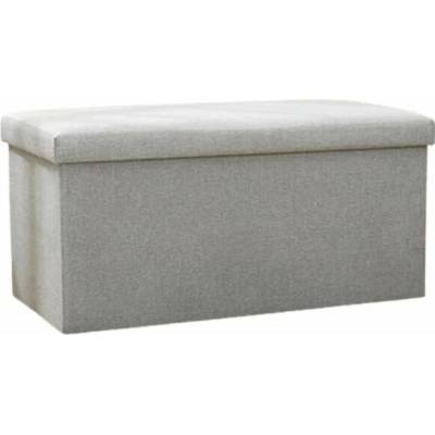 Taburet 76 × 38 × 38 svetlo sivá