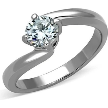 Šperky4U ocelový prsten se zirkonem AL 0017