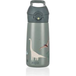 Zopa Детски термос със сламка Zopa - Sport, Dino, 400 ml (954829)