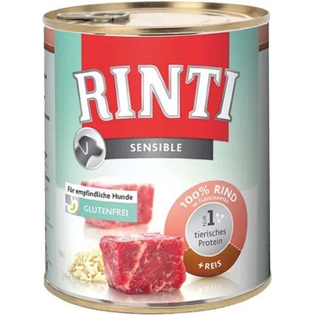 Image 1 of RINTI Sensible - Beef & Rice 12x800 g