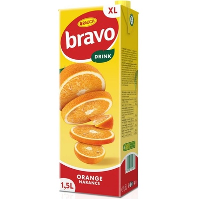 Rauch Bravo Ovocná šťava 12% pomaranč 1,5 l