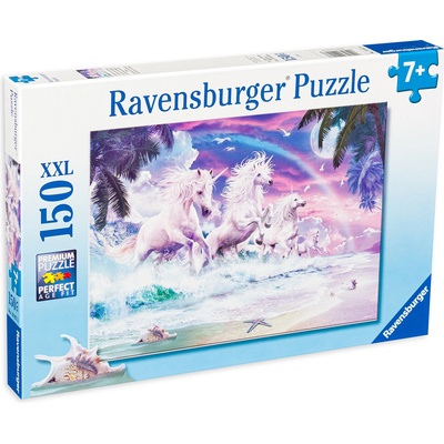 Ravensburger Пъзел Ravensburger от 150 XXL части - Еднорози на плажа (10057)