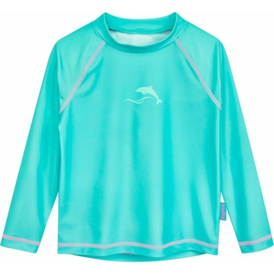 Dětské UV tričko Playshoes Batik turquoise dlouhý rukáv