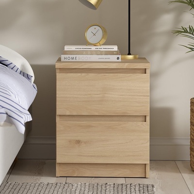 Нощно шкафче Naia с 2 чекмедже Jackson Hickory