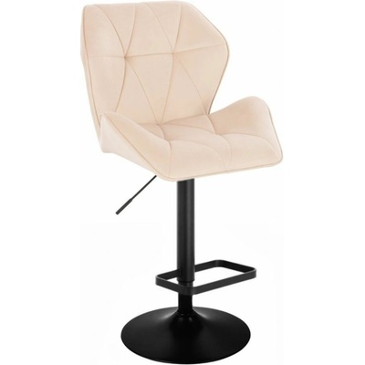 LuxuryForm Design Milano Max Velur na čiernom tanieri krémová