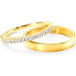 SAVICKI Сватбени халки Share Your Love: злато, диамант, плоски. 1.5 mm и 3 mm