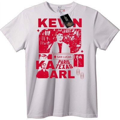 NOONEBRAND Тениска Kevin Karl Paris Texas - S, White