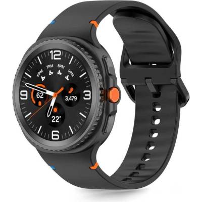 Tech-Protect Силиконова Каишка за Samsung Watch 8/ 8 Classic 40/ 44/ 46mm, Tech-Protect Silicone Band, Черен (5906302331109)