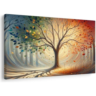 Obraz strom života v barevné symfonii - 120x80
