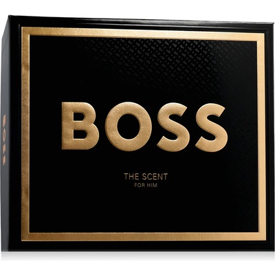 HUGO BOSS Boss The Scent For Him комплект за мъже Eau de Toilette 100 ml + Eau de Toilette 10 ml + Д опция Black Festive Cover