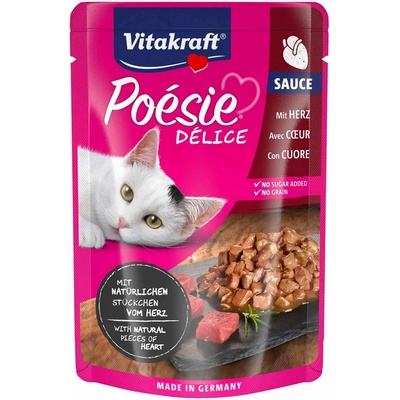 Vitakraft Poésie DéliSauce a srdíčka 23 x 85 g