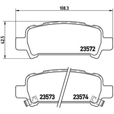 Sada brzdových platničiek kotúčovej brzdy BREMBO P 78 011