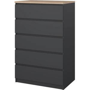 Tvilum Тъмносив скрин 77x121x50 cm Naia - Tvilum (75227ighl)