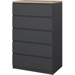 Tvilum Тъмносив скрин 77x121x50 cm Naia - Tvilum (75227ighl)