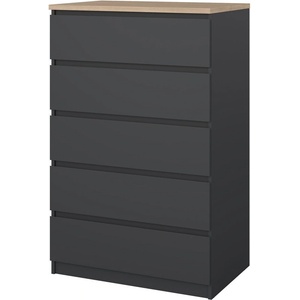 Tvilum Тъмносив скрин 77x121x50 cm Naia - Tvilum (75227ighl)