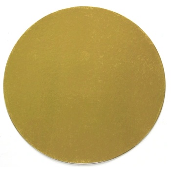Horecano BAKERY-Подложка за торта за еднократна употреба Ø38xh0.1cm (злато)(0193714-38) (0193729)