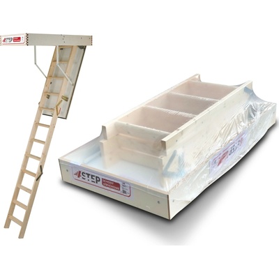4STEP Dřevěné půdní schody GREENLINE 32mm 120x60 – Zbozi.Blesk.cz