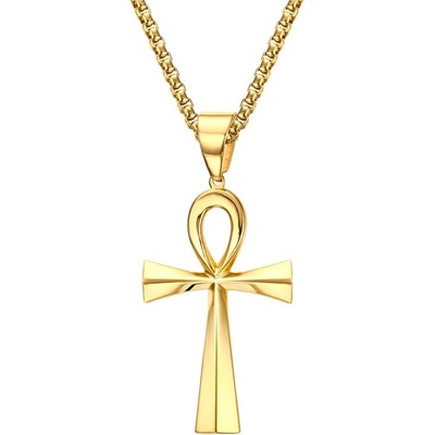 Steel Edge Přívěsek na krk Nilský kříž JCFPN646 Zlatá