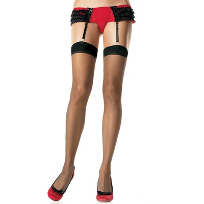 Leg Avenue Sheer Stockings 1001 Černá