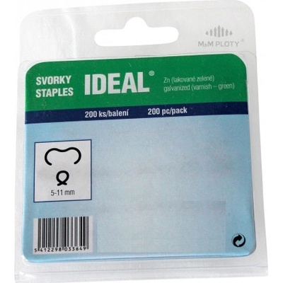 Svorka Ideal Zn+PVC, zelená, 200 ks