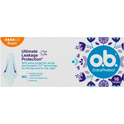 o.b. ExtraProtect Ultimate Leakage Protection Super tampony 16 ks – Zboží Dáma