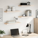 vidaXL Рафтове за стена, 4 бр, 60x23, 5x4 см, инженерна дървесина (4010690)
